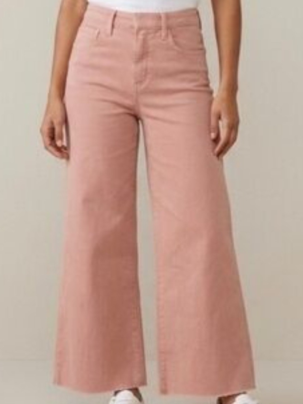 Frank & Eileen High-Rise Wide Leg Jeans in Dusty Rose